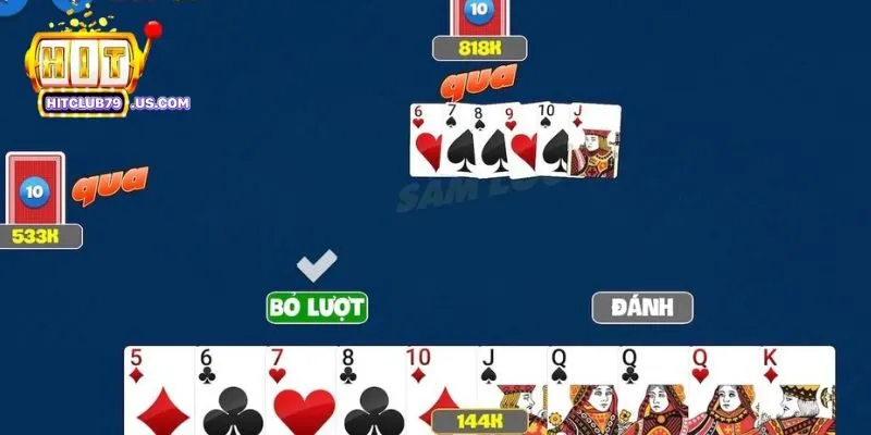 Quan sát bài xuống bàn để chơi đúng chiến thuật