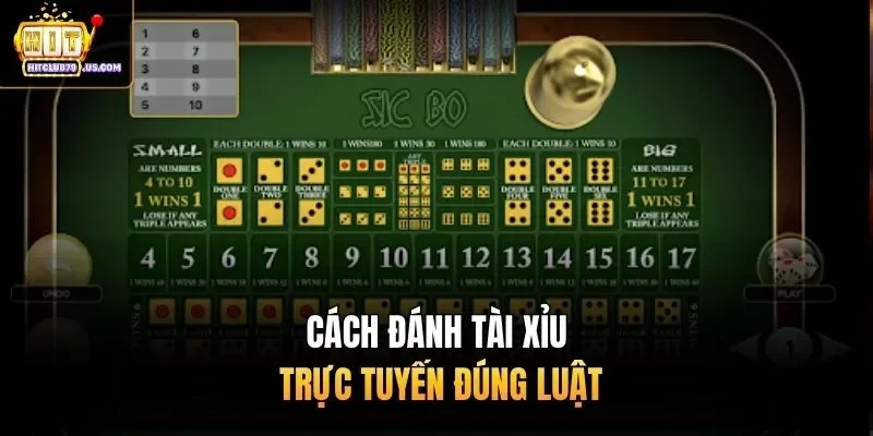 Cách đánh Tài Xỉu trực tuyến đúng luật